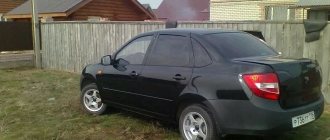 What is included in the basic package of the Lada Granta