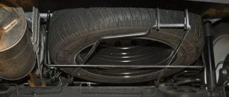Where is the spare tire on the Lada Largus and how to remove it