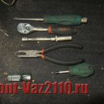 tool for removing the instrument panel on VAZ 2110-2112