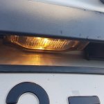 How does the Lada Largus license plate illumination work?