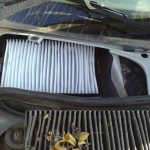 Changing the cabin filter of Lada Kalina