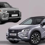 Independent renderings of the mid-size LADA crossover