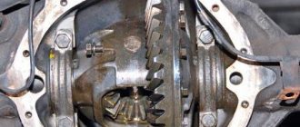 Rear axle gearbox VAZ 2107 gear ratio