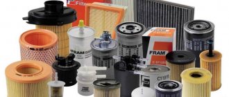 Rating of oil filters for vases