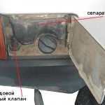 VAZ 2114 gas tank diagram