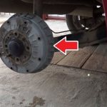 Removing the rear brake drum