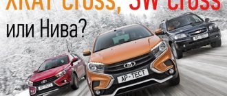 Сравнительный тест Lada XRAY Cross, Lada Vesta SW Cross и Chevrolet Niva