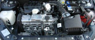 Lada Granta engine compression ratio 8 valve