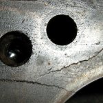 Crack in the cylinder block